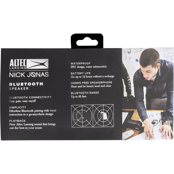 Altec Lansing Nick Jonas Bluetooth Speaker - Picture 2 of 6